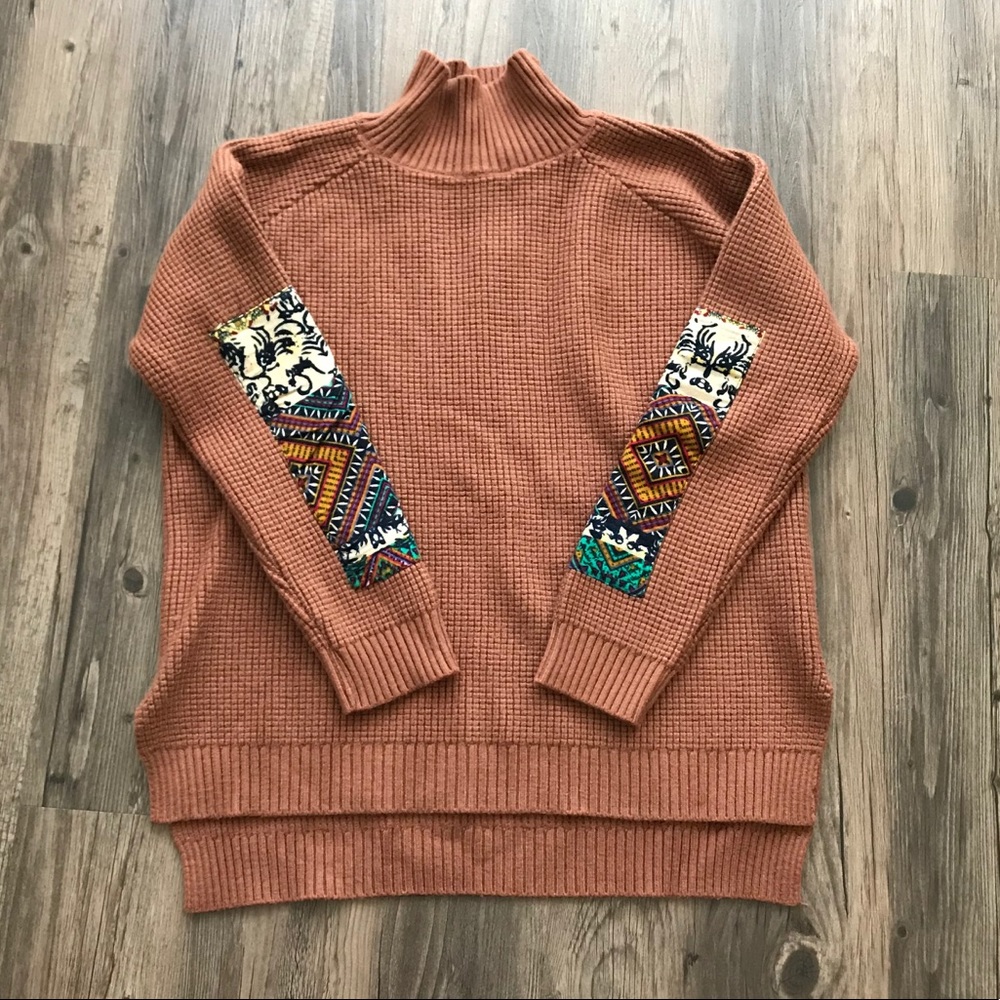 Brown turtleneck sweater